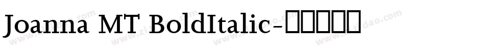 Joanna MT BoldItalic字体转换